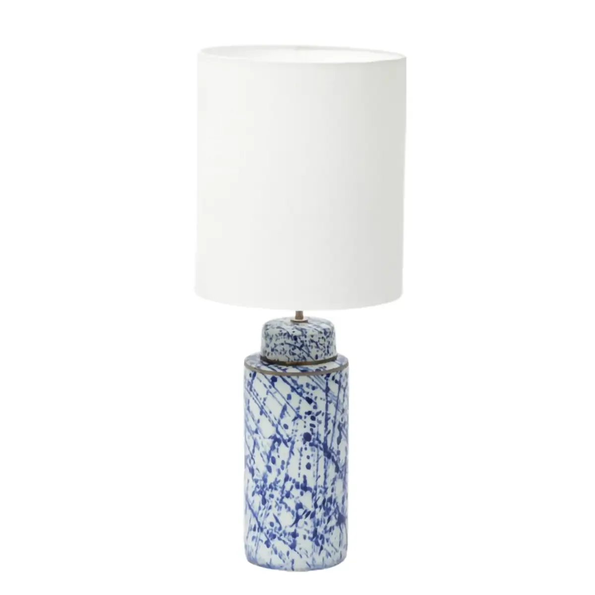 Speckle Ceramic Lamp Blue, 15×15×39 cm