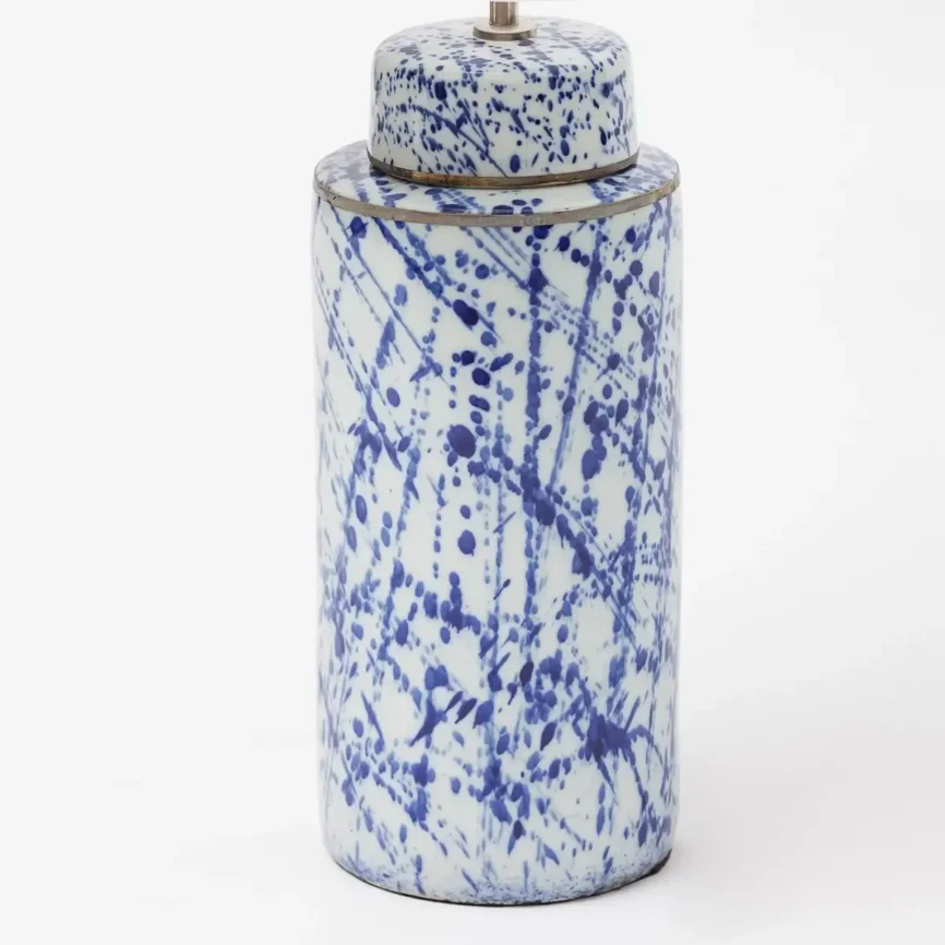 Speckle Ceramic Lamp Blue — lighting