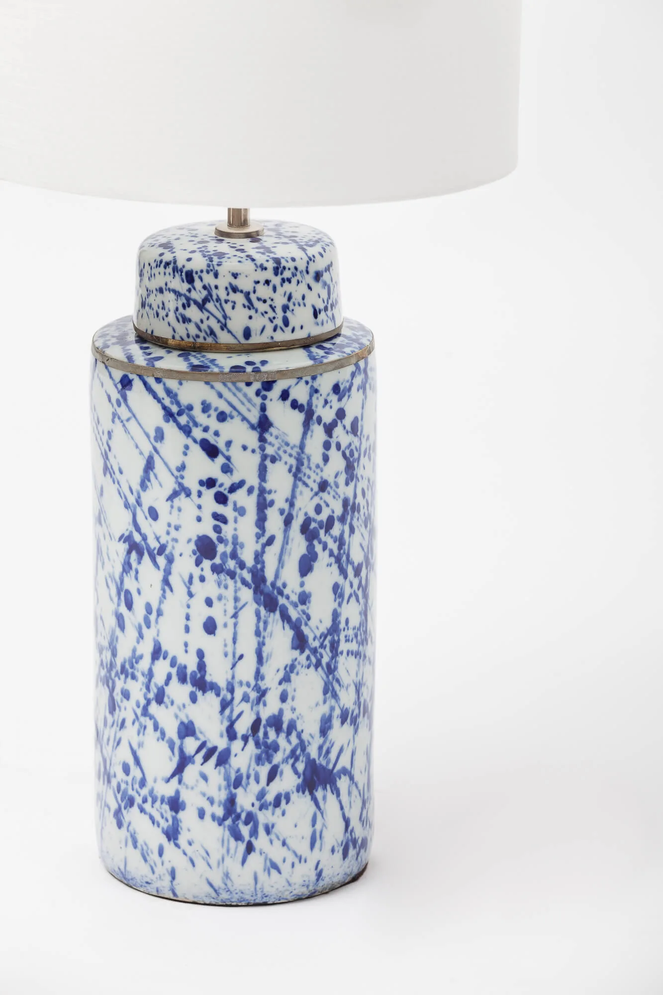 Speckle Ceramic Lamp Blue — lighting