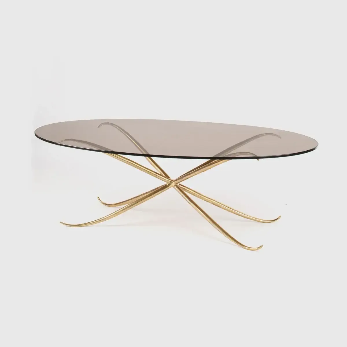 Spike Oval Coffee Table Bronze D'oro, Bronze d'Oro finish