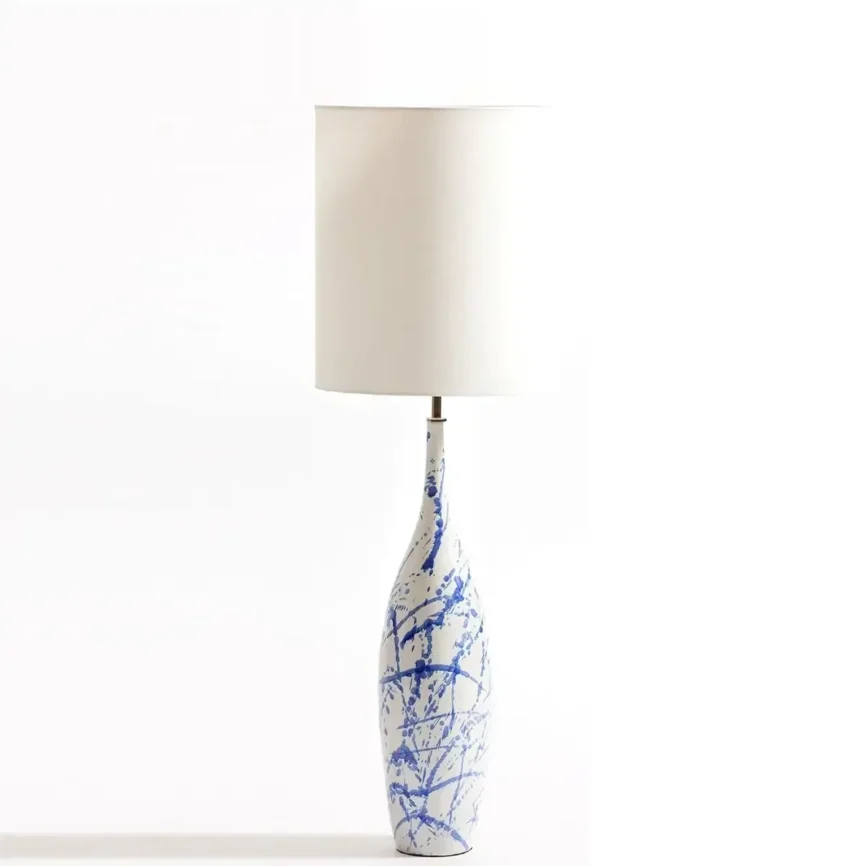 Splash Ceramic Lamp Blue, 15×15×70 cm