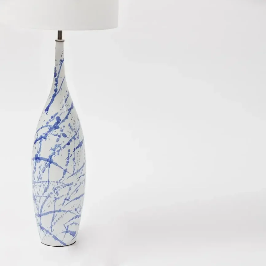 Splash Ceramic Lamp Blue — lighting