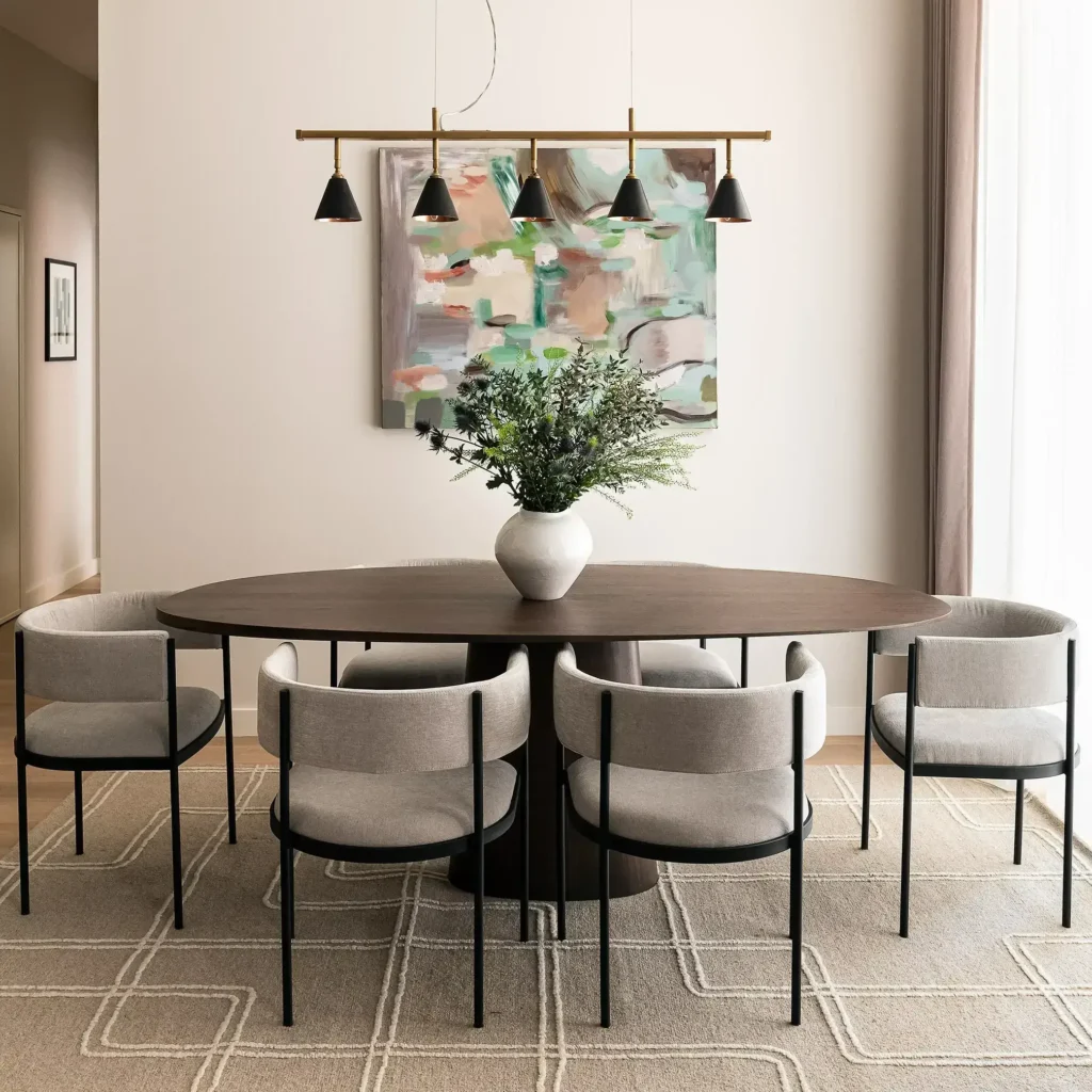 Strata Oval Dining Table by Hexadot