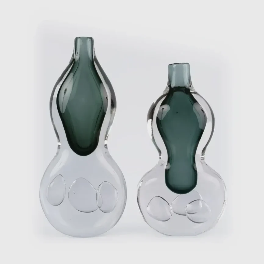Studio Art Glass MAY32212 — Crafted with meticulous attention to detail, each vase boasts a heavy Murano-inspired glass…