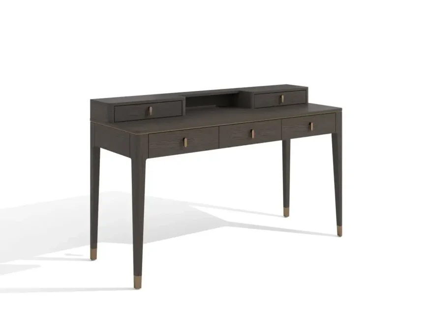 Studio Desk With 5 Drawers in Macchiato, 140×52×88 cm