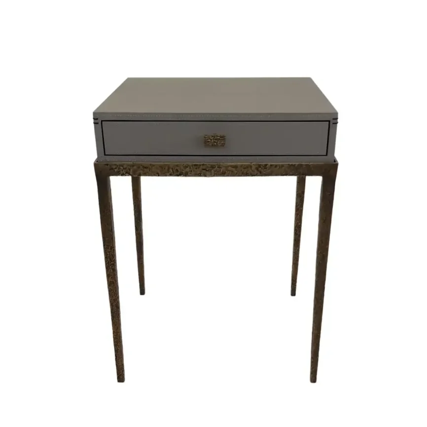 Taper Table Bronze Dorato, 45×45×59 cm