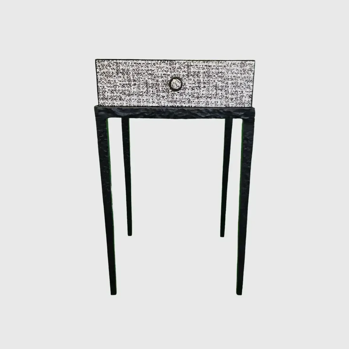 Taper Table Bronze Pavoni Leather, Bronze Nera finish