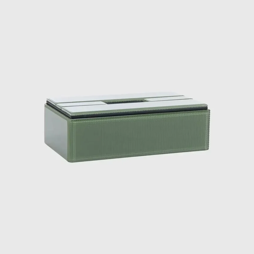 Tissue Box Rectangular Olive — decorative boxe