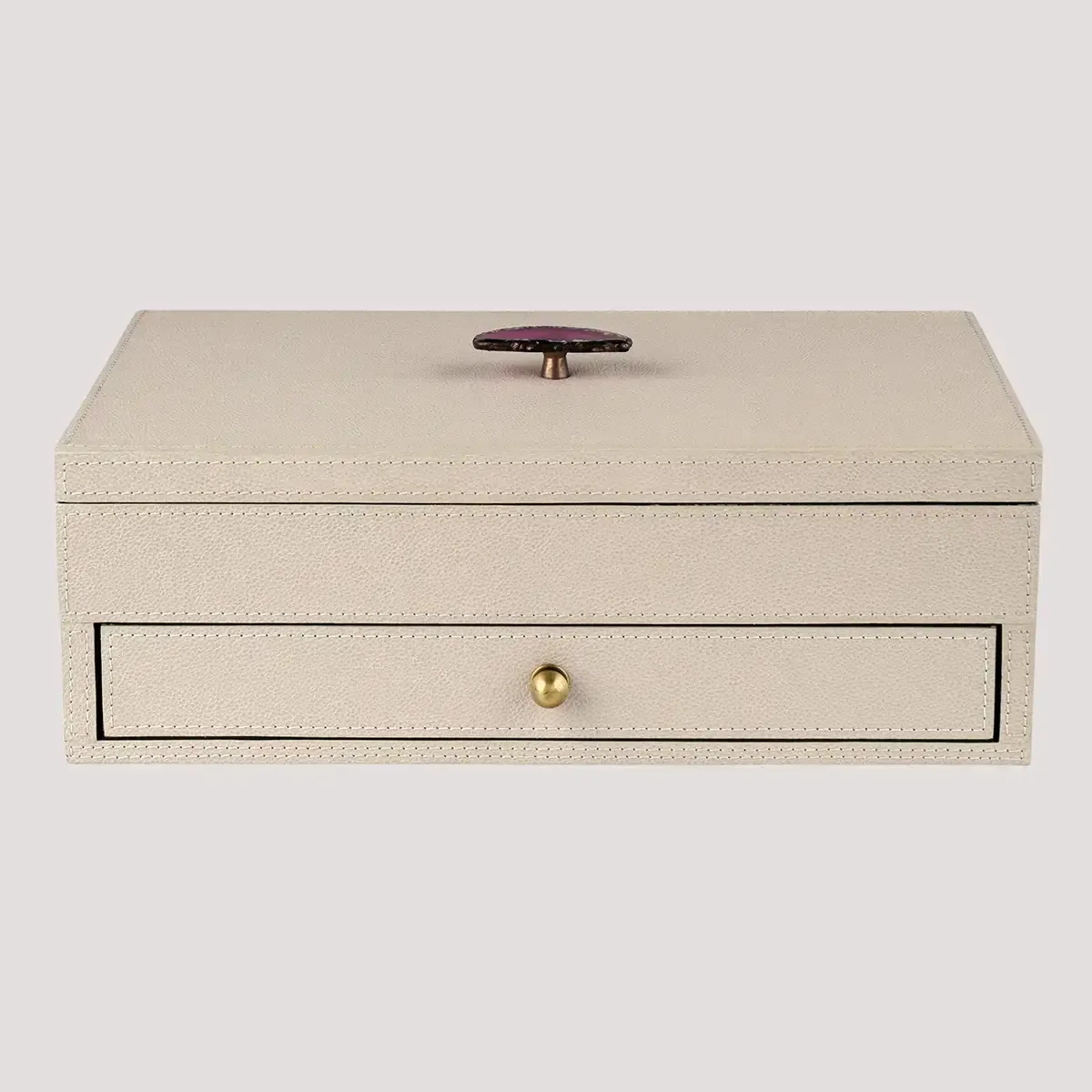 Treasure Box Pumice Leather, Pumice Leather finish