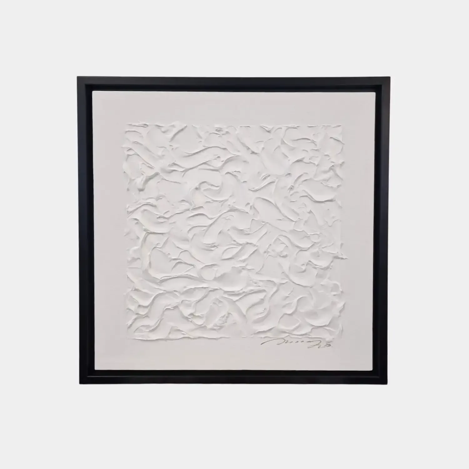 White 3d Art Abstract Painting Small 1 — original wall art