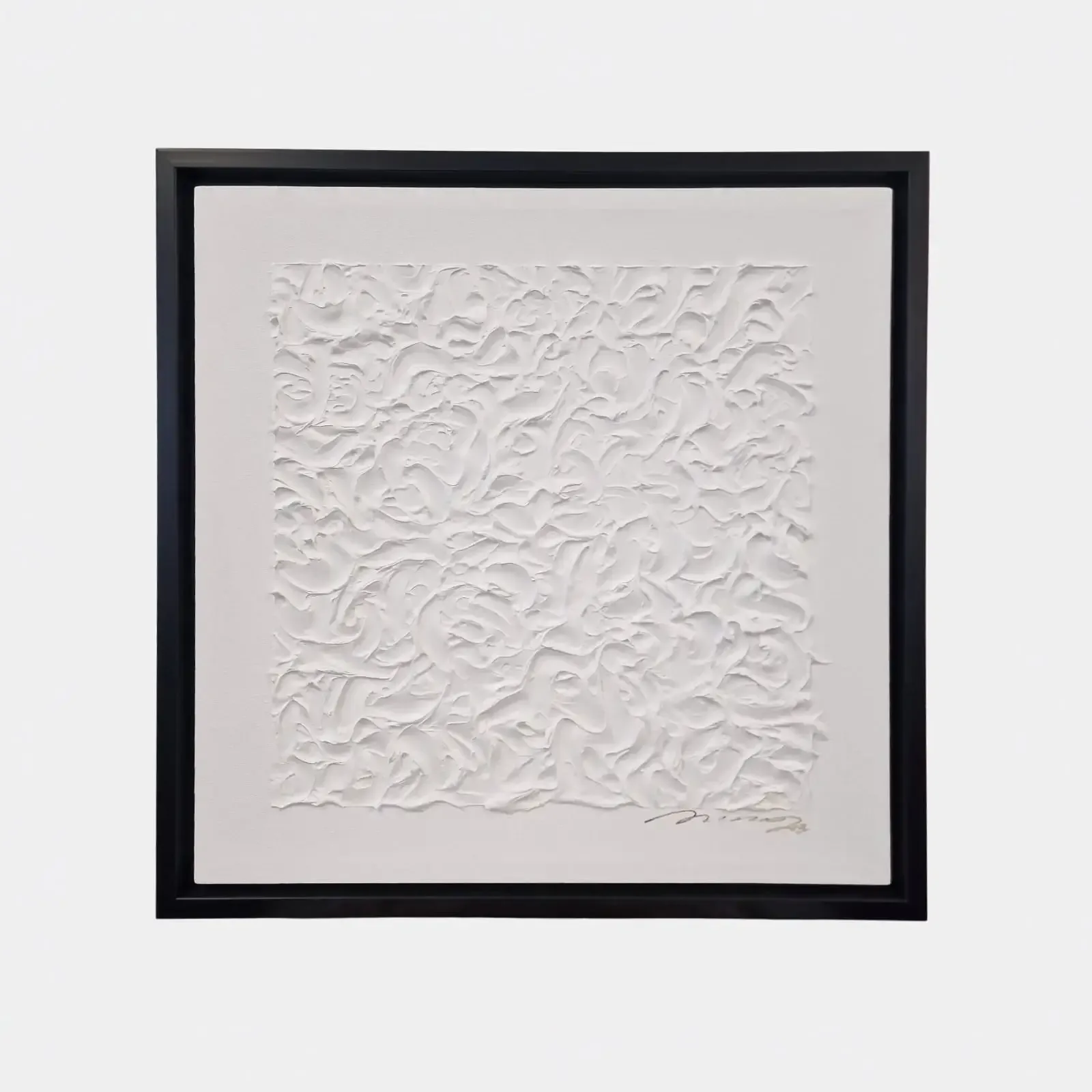 White 3d Art Abstract Painting Small 2 — original wall art