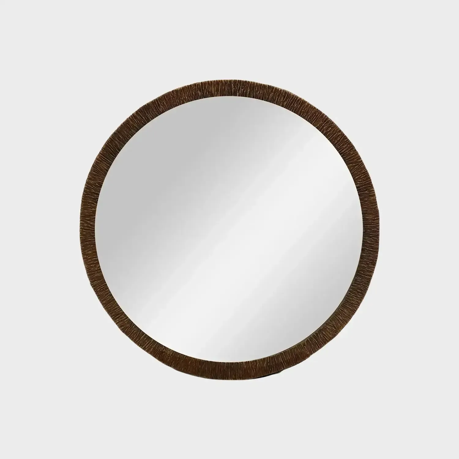 Wode Bronze Dorato Round Mirror, Bronze Dorato finish