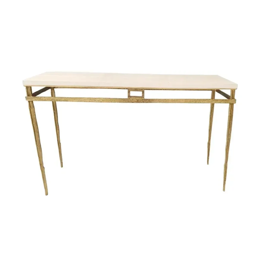 Wode Console Bronze D'Oro Pumice Leather, Pumice Leather finish