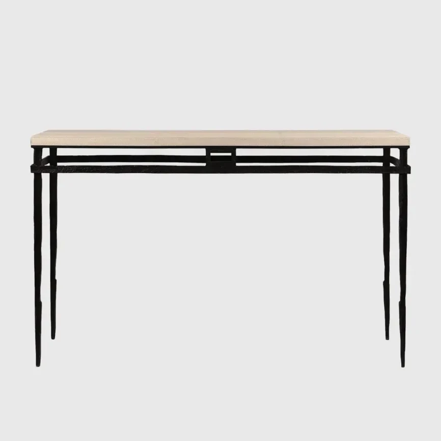 Wode Console Bronze Nera Pumice Leather, Bronze Nera finish