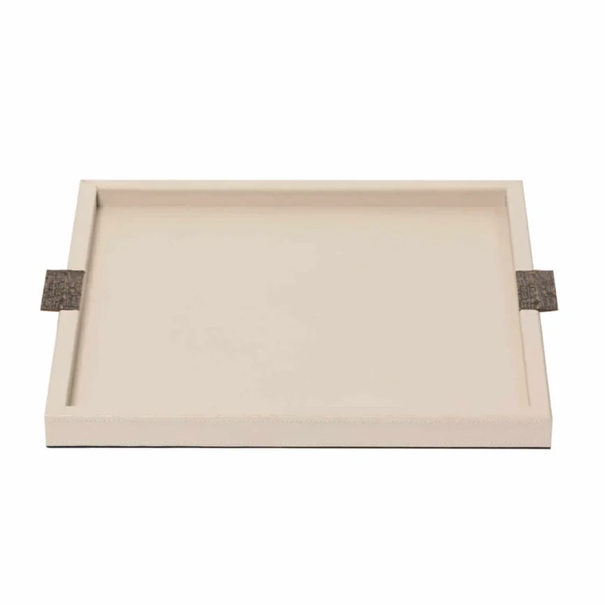 Wode Tray Square Pumice Leather, Pumice Leather finish