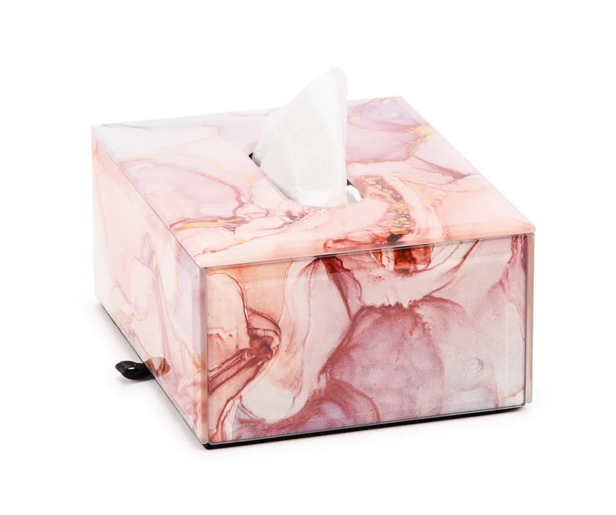 Palm Tissue Box Mineral 1 — decorative boxe