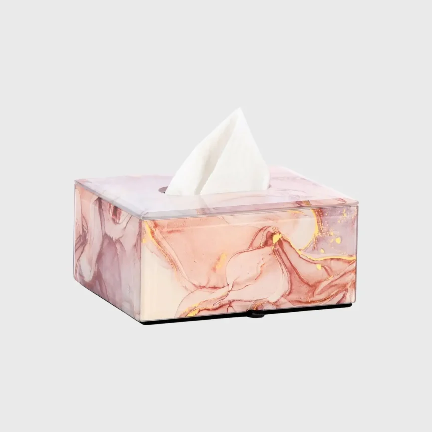 Palm Tissue Box Mineral 1, 16×13×8 cm